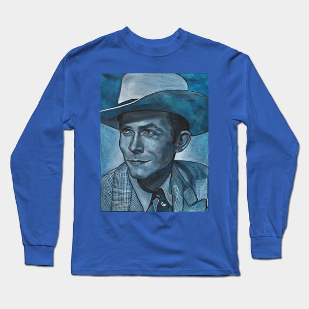 Blue Hank Long Sleeve T-Shirt by Raybomusic01